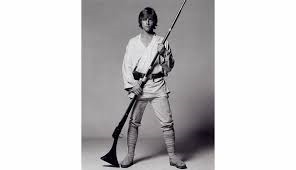 Replica of Mark Hamill "Luke Skywalker" "breakaway" rifle from Star Wars: Episode IV - A New Hope. (TCF, 1977) made by Greg Jein