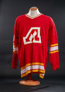 Fred Harvey Game Used Flames Jersey - Photo Matched